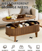 Oval Lift Top Coffee Table - Image 4