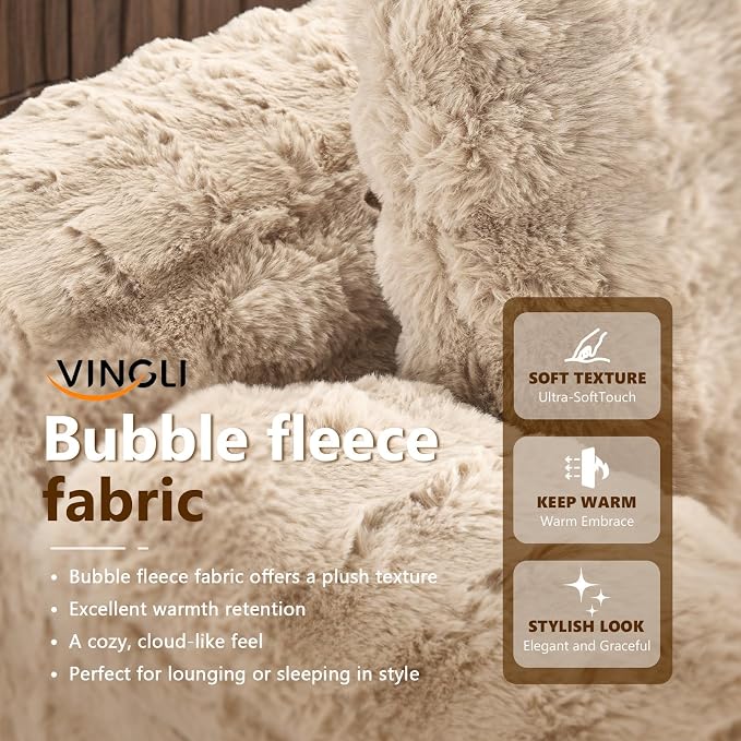 VINGLI Boneless Chaise Lounge Chair Indoor, 55.5" Deep Seat Sleeper Sofa Bed - Image 7