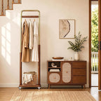 Taitiy Clothes Rack Solid Wood Coat Rack, Metal and Solid Wood Combination - Image 6
