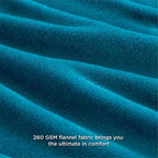 Bedsure GentleSoft Fleece Throw Blanket Teal - Image 4
