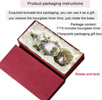 Hourglass Timer, 15 Minutes Embossed Golden Hourglass Timer, Used - Image 7
