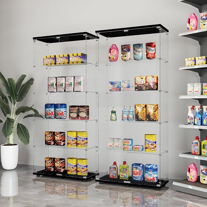 LFT HUIMEI2Y Glass Display Cabinet 5-Shelf - Image 7