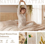 Brafab Natural Rattan Queen Bed Frame - Image 4