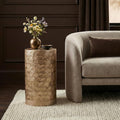 East at Main Capiz Shell Martini Table – Tea Brown Accent Table, Small by EastatMain
