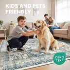 9x12 Area Rugs for Living Room, Large Washable Rug, Dining Room, Low Pile - Image 7