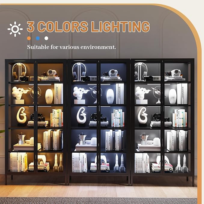 Eltean 71" H Display Cabinet - Image 3