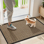 Door Mat Indoor Entrance 17"x29", Absorbent Indoor Door Mat, Non Slip Rubber by LEKEEPGO