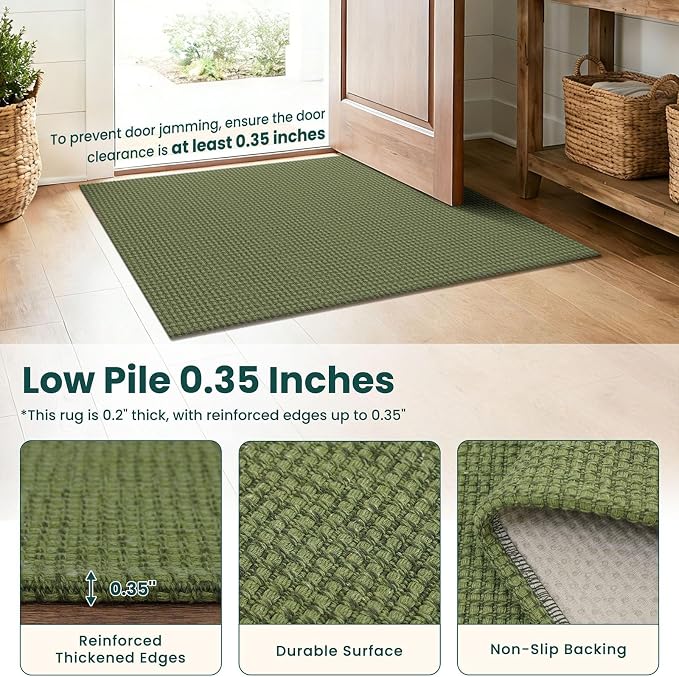 KOZYFLY Washable 3x4 Entry Area Rug, Braided Throw Rugs - Image 4