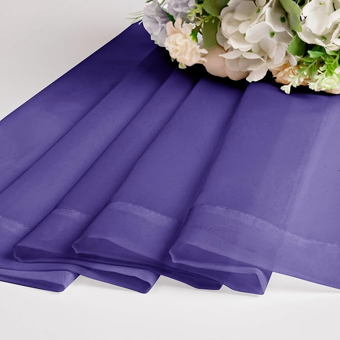 Chyhomenyc Sheer Curtains 63 Inch Length 2 Panels, Soft Airy, Rod Pocket - Image 7