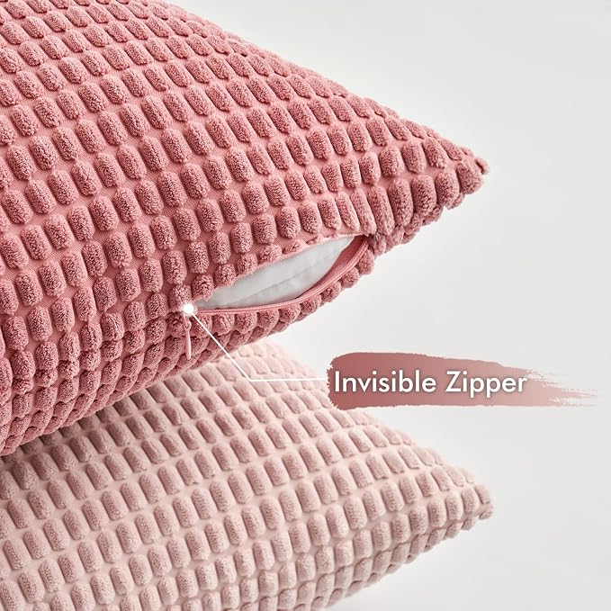 MIULEE Aesthetic Pink Spring Decorative Pillow Covers 20x20 Inch Set of 4 - Image 5