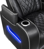 Lexicon 118" Power Reclining Sectional Sofa, Wall Hugger, 2 Recliner Seats - Image 19