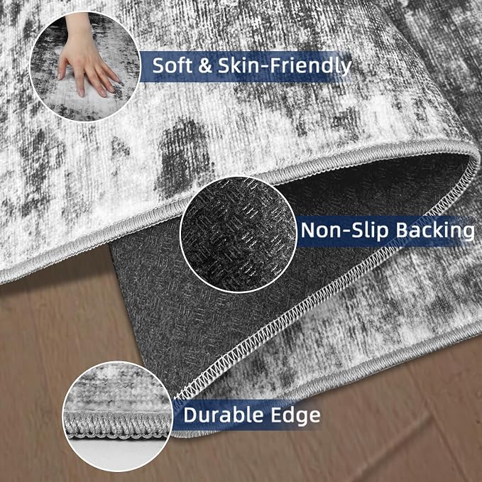 3x8 Runner Rug Non Slip Washable Rugs - Image 4