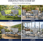 Kozyard Sofia 4-Piece Patio Conversation Set, Outdoor Furniture Set - Image 7