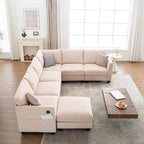 122.8" Large Sectional Couches for Living Room, 6 Seater L Shaped Modular - Image 9
