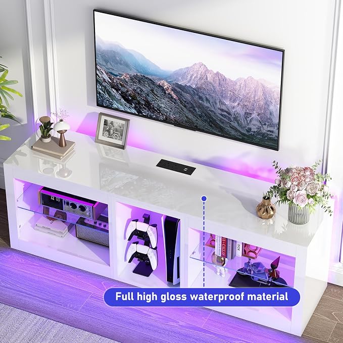 chartustriable LED TV Stands W/Power Outlet - Image 9
