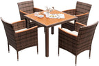 Devoko 5 PCS Furniture, Patio Conversation Set by DEVOKO