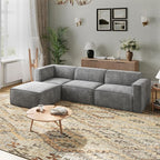 Novilla 109" Modular Sectional Sofa, No Assembly Cloud Sectional Couch by Novilla
