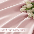 MIULEE Light Pink Back Tab Blackout Curtains 52x84 Inch Length 2 Panels Set | - Image 6