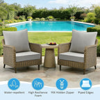 Sunbrella Outdoor Deep Seat & Back Cushion Set, 24 x 24 Inch Water Repellent - Image 4