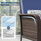 GarveeHome Outdoor Wicker Chairs Set of 2, All-Weather High Back Rattan Patio - Image 3