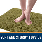 OLANLY Dog Door Mat for Muddy Paws 35x24, Super Absorbent Chenille Mud Mat | - Image 4