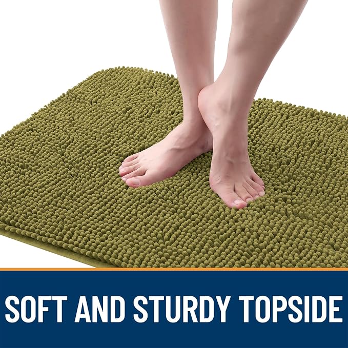OLANLY Dog Door Mat for Muddy Paws 47x20, Super Absorbent Chenille Mud Mat | - Image 4