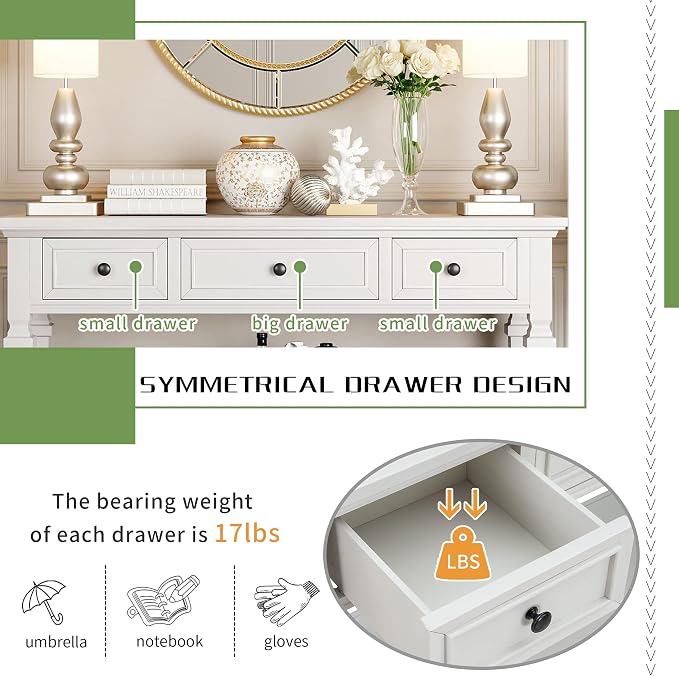 Harper & Bright Designs TREXM Classic Retro Style Console Table - Image 6