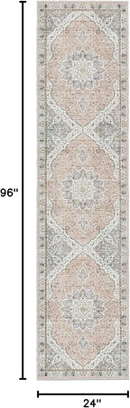 Madane Hallway Runner Rug 2x8 Washable Kitchen Rugs Non-Slip, Soft Ultra-Thin - Image 2