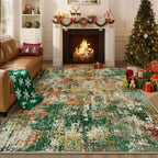 RELEANY Washable 8'x10' Abstract Area Rug - Image 8