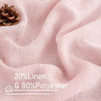 Sheer Linen Curtains 63 Inch Length - Image 2