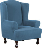 H.VERSAILTEX Wing Chair Slipcover Chair Covers by HVERSAILTEX