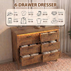 GarveeLife 6 Drawer Dresser - Image 6