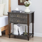 Nightstand, Farmhouse Bedside Table by Unknown