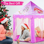 Monobeach Princess Tent Girls Unicorn Large Playhouse Kids Castle Play Tent - Image 4