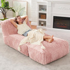 Hobestluk Big Bean Bag Lounger Chairs Large Beanbag Chair by YourHomeDeservesMore