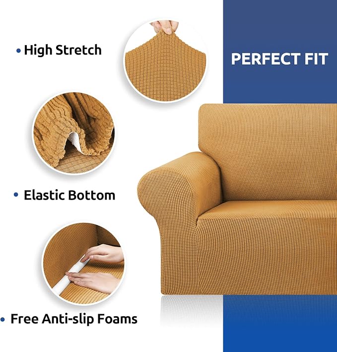 Stretch Oversized Couch Covers for Sofa Slipcover, Soft Jacquard Non-Slip - Image 5