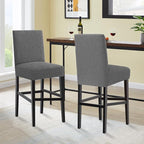 Turquoize 100% Waterproof Bar Stool Cover Stretch Washable Barstool Seat Covers - Image 2