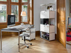Modern Storage Cabinet White D Versatile Free-Standing Organizer - Image 7