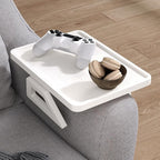 Couch Arm Tray, Bamboo Folding Sofa Tray, Sofa Armrest Trays Clip-On Couch Desk - Image 3