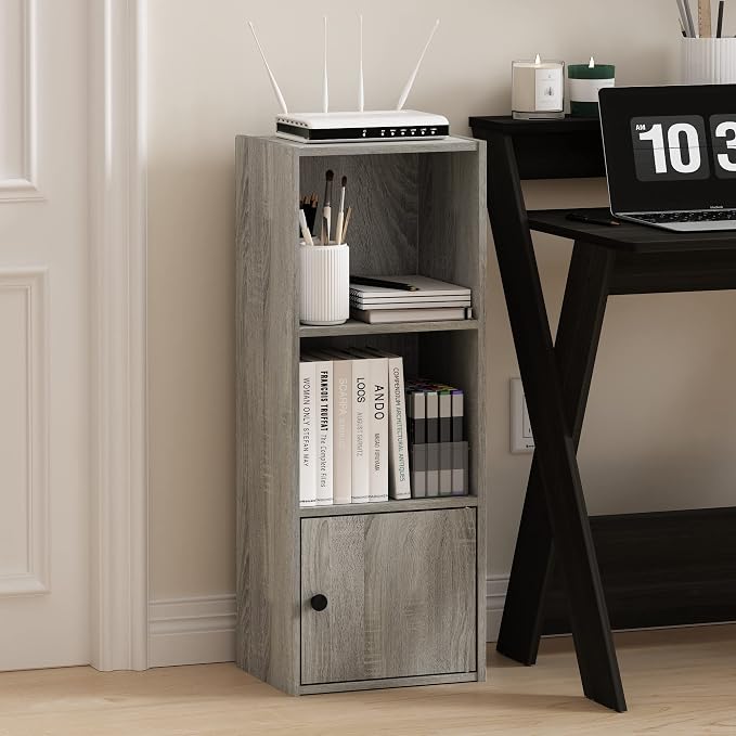 Furinno LUDER Book Shelf, 3-Tier Modern Bookshelf, Bookcase - Image 2
