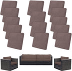 Outdoor Cushion Covers Set, Replacement by SUKAIKEQA