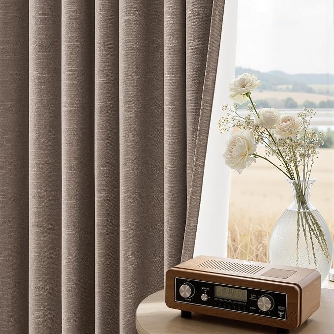 Topfinel 100% Blackout Curtains 84 inch Long 2 Panels - Image 4