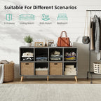 8-Cube Bookshelf 2 Tier Retro Bookcase - Image 4