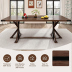 Hlivelood 78 Inch Dining Table for 8 People, Rectangular Kitchen Farmhouse - Image 5