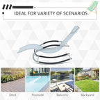 Outsunny Zero Gravity Rocking Chair Outdoor Chaise Lounge Chair Recliner Rocker - Image 7