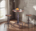 Topower Antique Vintage Industrial Barstool Solid Wood Water Pipe Fire Hydrant - Image 9