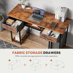 DUMOS 48" Small Computer Home Office Desk - Image 6