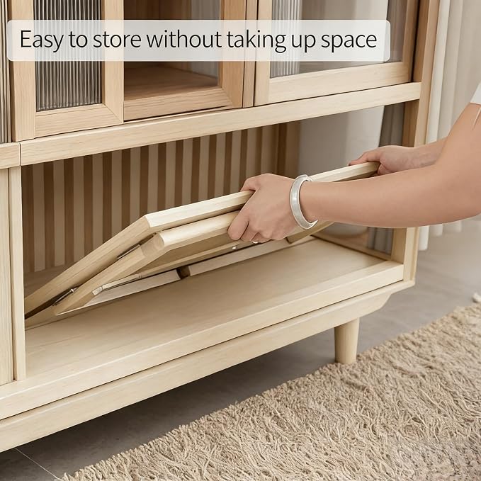 JIKUGO Bamboo Folding Coffee Table No Assembly Required Japanese Floor Table - Image 8