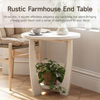COZAYH Rustic Farmhouse end Table X 2P - Image 4