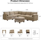 114'' V-Shaped Sectional Cloud Couch - Image 2